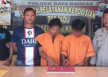 Polsek Raya Kahean Resor Simalungun Berhasil Mengamankan Dua Pria Pemilik Shabu Di Nagori Bah Bulian