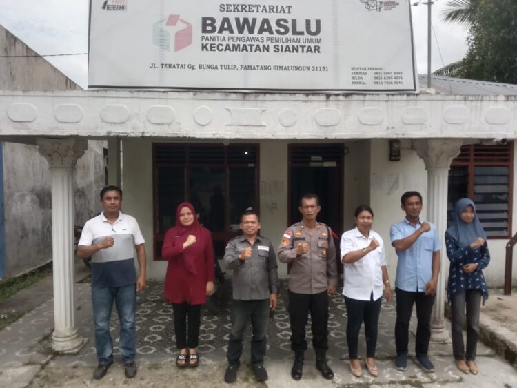 Sukseskan Pemilu 2024, Kapolsek Bangun Lakukan Koordinasi Dengan Panwaslu Kecamatan Siantar