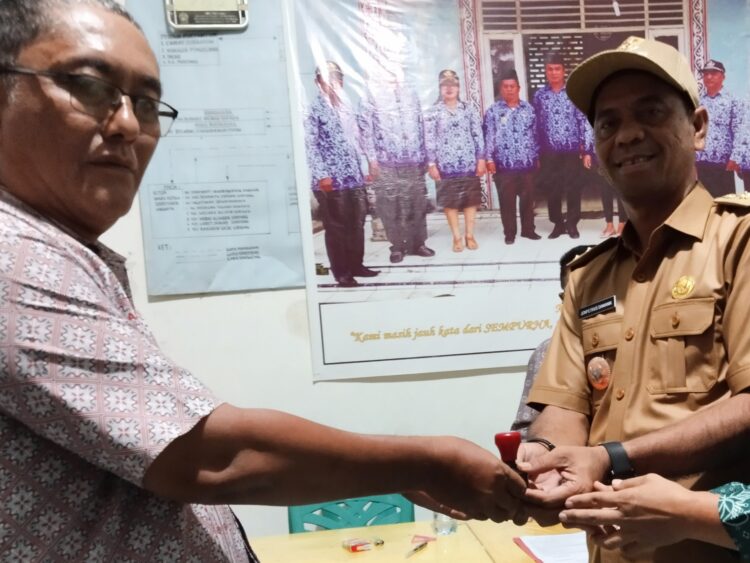 Camat Silou Kahean Rajaima Purba Pimpin Sertijab Pangulu Nagori Dolok