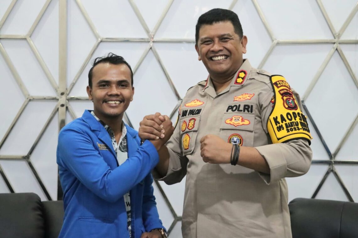 Kolaborasi Menuju Pemilu Damai 2024, Kapolres Madina Terima Audensi PMII