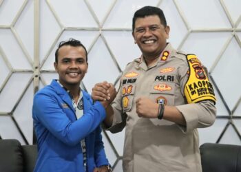 Kolaborasi Menuju Pemilu Damai 2024, Kapolres Madina Terima Audensi PMII