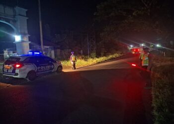 Satlantas Polres Simalungun Lakukan Patroli Blue Light di Jalan Siantar-Perdagangan
