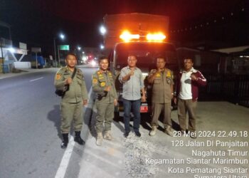 Marak Isu Genk Motor, Satpol PP  Pemko Pematangsiantar Lakukan Patroli Setiap Malam di 10 Titik yang Dianggap Rawan