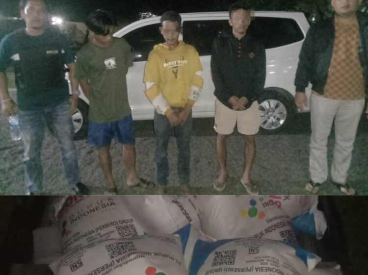 Tiga Orang Terduga Pelaku Penyelewengan Pupuk Bersubsidi Diamankan