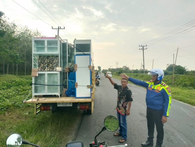 Antisipasi Kecelakaan, Kasat Lantas Polres Simalungun IPTU Jonni Gelar Patroli Hunting System