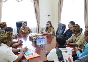 Wali Kota Terima kedatangan Panitia Pesta Paduan Suara Gerejawi (Pesparawi) Seksi Bapa Gereja Kristen Protestan Simalungun (GKPS) Distrik I