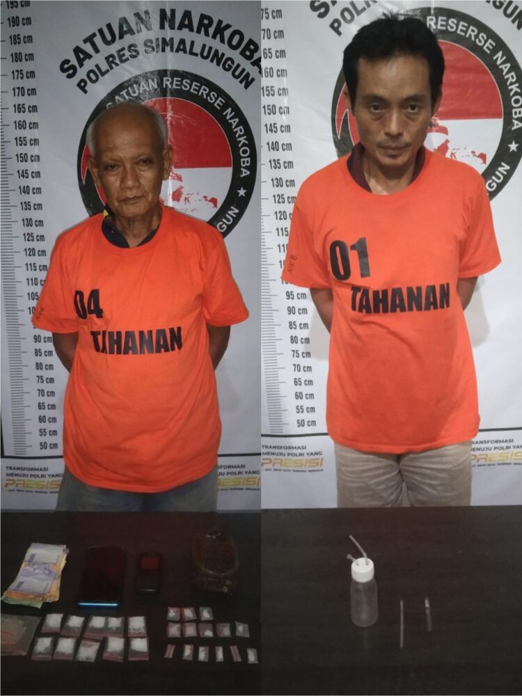Berantas Peredaran Narkoba, Polres Simalungun Tangkap Dua Orang Pengerdar di Lokasi Berbeda