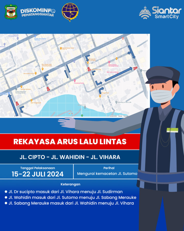 Dishub Pematangsiantar Akan Mengubah Arah Tiga Jalan di Pusat Kota