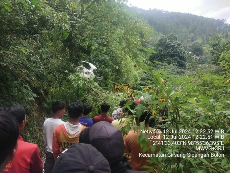 Laka Tunggal di Sibaganding, 4 Orang Luka Luka