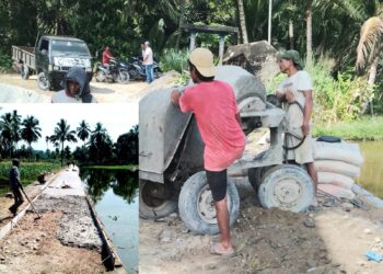 Pembangunan Jalan Usaha Tani Terindikasi Dikerjakan Asal Asalan