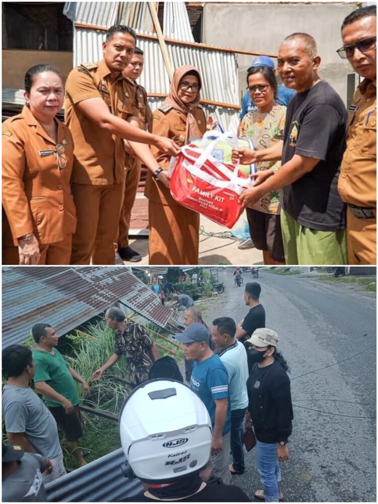 Wali Kota Pematangsiantar Kunjungi Rumah Korban Bencana Angin Kencang di Siantar Martoba