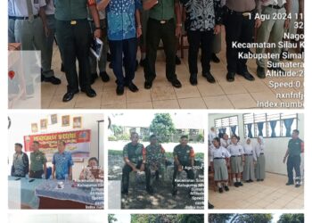 Forkopimcam Silou Kahean Sosialisasi Kebangsaan dan Bela Negara ke SMA Negeri 1 Silou Kahean