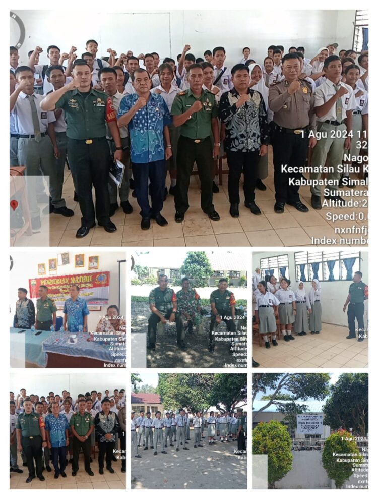 Forkopimcam Silou Kahean Sosialisasi Kebangsaan dan Bela Negara ke SMA Negeri 1 Silou Kahean