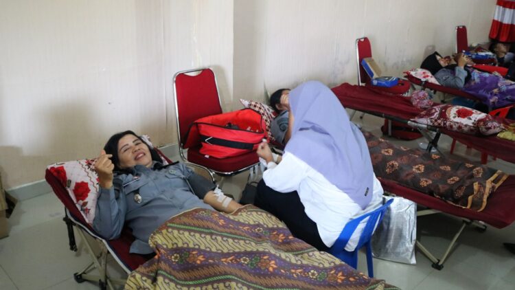 Peringati Hari Pengayoman Ke-79, Lapas Kelas IIA Pematangsiantar Selenggarakan Donor Darah