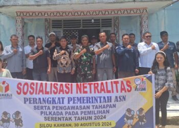 Panwaslu Kecamatan Silou Kahean Laksanakan Sosialisasi Netralitas Perangkat Pemerintah dan ASN pada Pilkada 2024