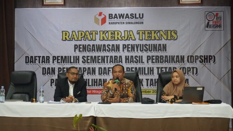 Bawaslu Simalungun Laksanakan Rakernis Pengawasan Penyusunan DPSHP , Salman Abror : “DPT Darah Pemilu”