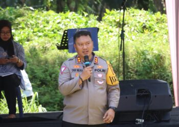 Kapolres Simalungun Sosialisasikan Bahaya Narkoba di Kecamatan Silou Kahean