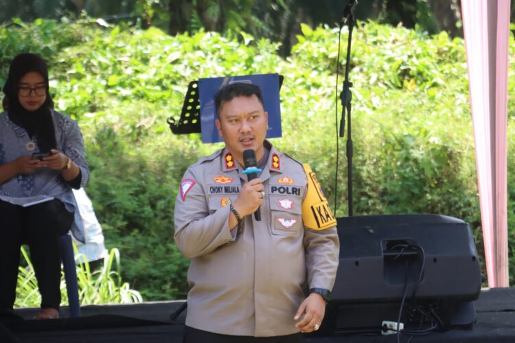 Kapolres Simalungun Sosialisasikan Bahaya Narkoba di Kecamatan Silou Kahean