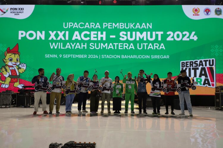 Wali Kota Hadiri Upacara Pembukaan Pekan Olahraga Nasional (PON) XXI Tahun 2024 Wilayah SUMUT