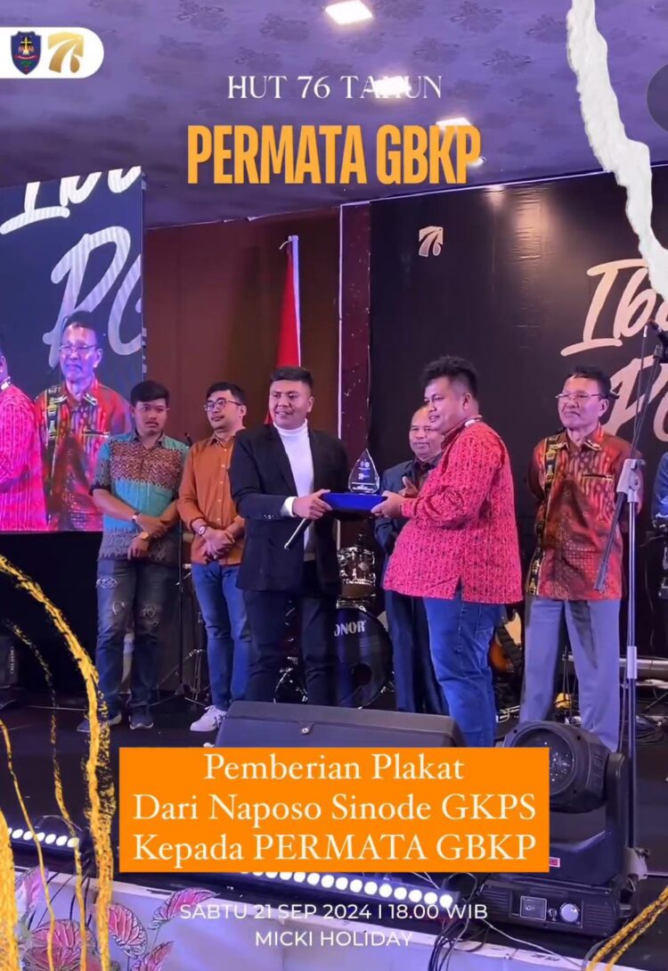 Romasdo Saragih Hadiri HUT GBKP ke 76