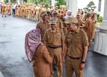 Jelang Cuti, Wali Kota pimpin Apel Gabungan para ASN Pemerintah Kota (Pemko) Pematangsiantar