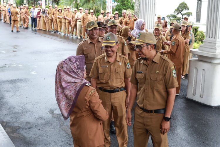 Jelang Cuti, Wali Kota pimpin Apel Gabungan para ASN Pemerintah Kota (Pemko) Pematangsiantar
