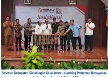 Bawaslu Simalungun Louncing Pemetaan Kerawanan Pilkada Serentak 2024, Eles Januari Sinaga: ” Bawaslu Kabupaten Simalungun Masuk Dalam Kategori Kerawanan ‘Sedang’ “