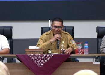 Penjabat Sementara (Pjs) Wali Kota Pematangsiantar Drs Matheos Tan MM menghadiri Rakor Forkopimda Persiapan dan Pelaksanaan Pilkada Serentak 