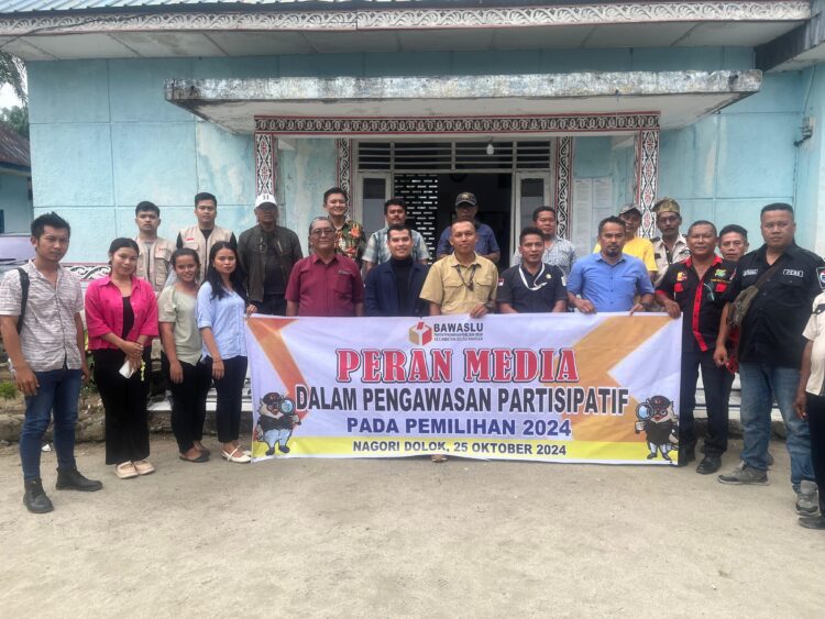 Sosialisasikan pengawasan Partisipatif, Panwaslu Kecamatan Silou Kahean Gandeng Media Wujudkan Pemilu Demokratis
