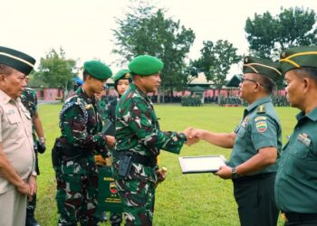 Pangdam I/BB Berikan Penghormatan kepada Pamen, Pama, dan Bintara Purnawira