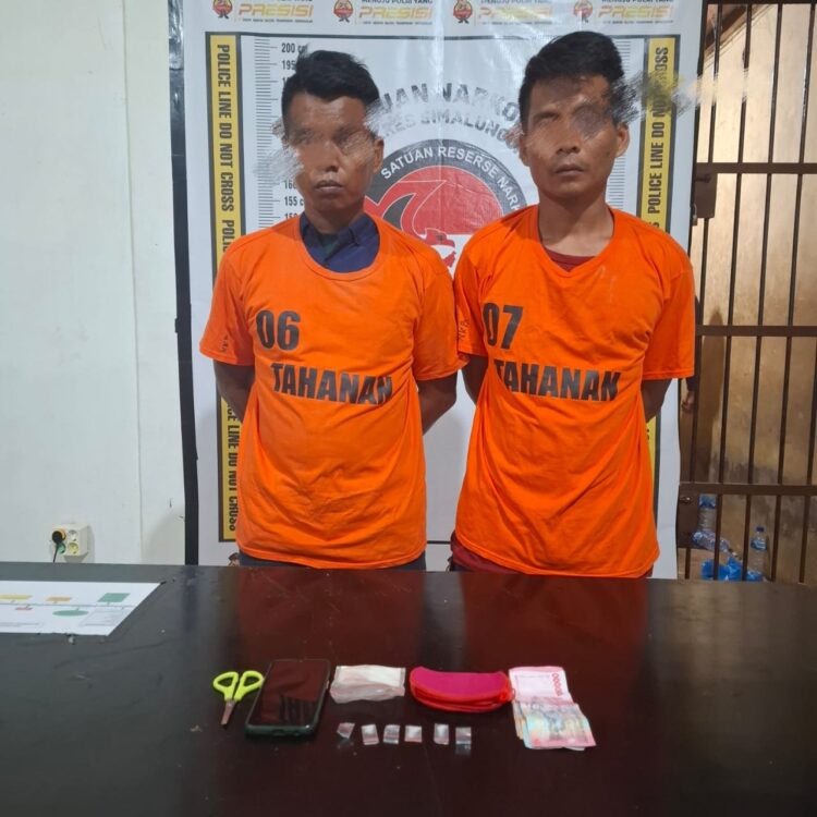 Polsek Tanah Jawa Ringkus Dua Pengedar Narkoba dengan Barang Bukti 2 Gram Sabu