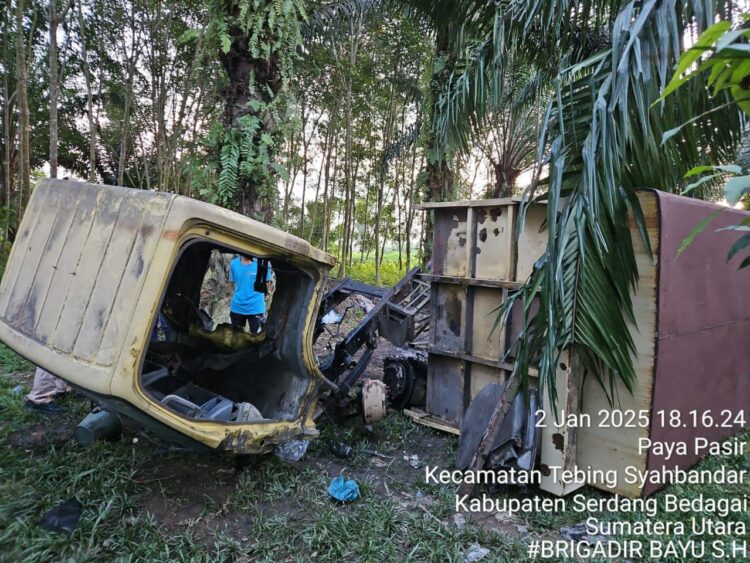 Bermuatan 5 ton Jagung Truk Coltdiesel Hilang di Tanah Jawa,  Ditemukan di Desa Paya Pasir  Serdang Bedagai