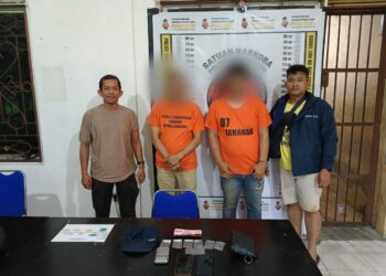 Polsek Bosar Maligas Tangkap 2 Pengedar Narkoba, 7,15 jee Shabu Diamankan