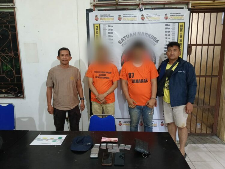 Polsek Bosar Maligas Tangkap 2 Pengedar Narkoba, 7,15 jee Shabu Diamankan