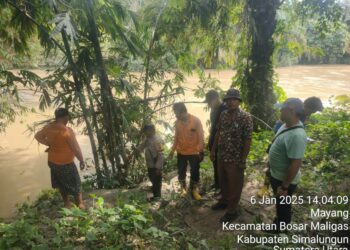 Hendak Mau Memancing, Charles Siregar Hanyut Terbawa Arus Sungai Bah Boluk