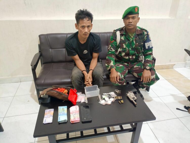 Tim Intel Korem 022/PT Tangkap BD Narkoba, Sabu dan Pistol Diamankan