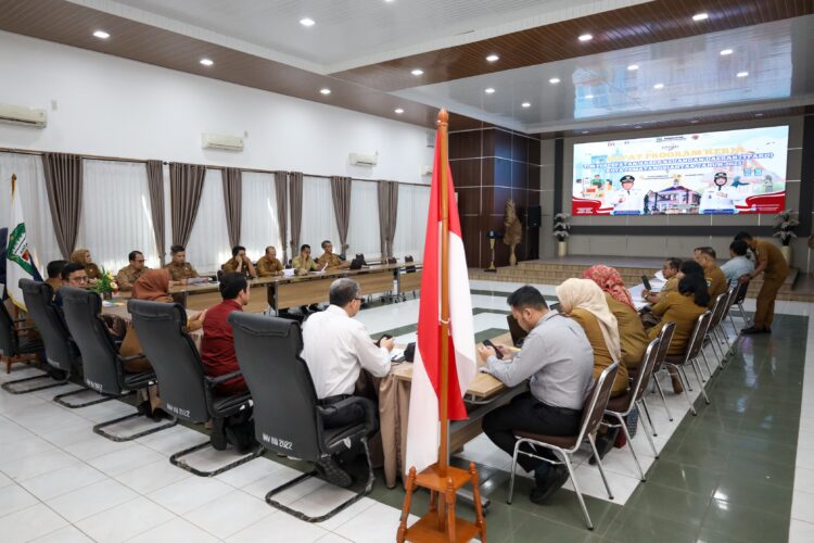 Wali Kota Pematangsiantar Wesly Silalahi SH MKn diwakili Wakil Wali Kota Herlina Hadiri Rapat Program Kerja TPAKD Kota Pematangsiantar Tahun 2025