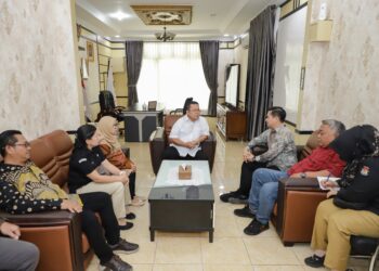 Wali Kota Pematangsiantar Wesly Silalahi SH MKn Sambut Hangat Kunjungan KPU  Kota Pematangsiantar