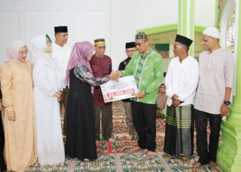 Herlina Hadiri Safari Ramadhan Pemerintah Kota (Pemko) Pematangsiantar di Masjid Syamsul Ma’arif,