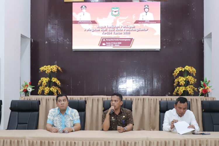 Pemko Pematangsiantar  Rapat Lanjutan Persiapan Peringatan Hari Jadi ke-154 Tahun Kota Pematangsiantar
