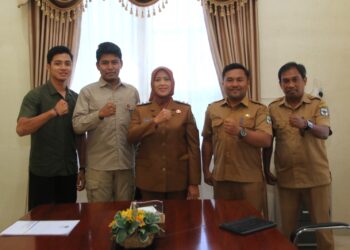 Herlina Terima Audiensi Ketua Siantar Runners Rizhar Solihin