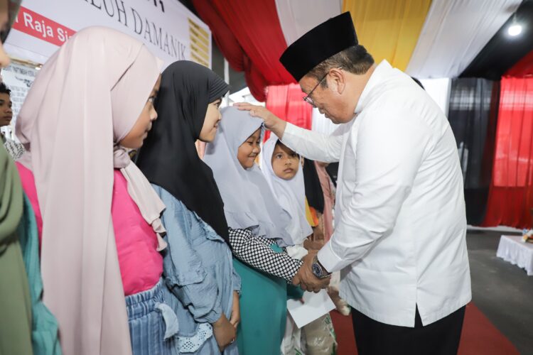 Ungkapan Rasa Syukur HUT Pematangsiantar 154, Wesly Santuni Anak Yatim