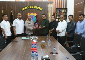 Jalin Silaturahmi, Kapolres Sambut Hangat Kunjungan Bawaslu Kabupaten Simalungun