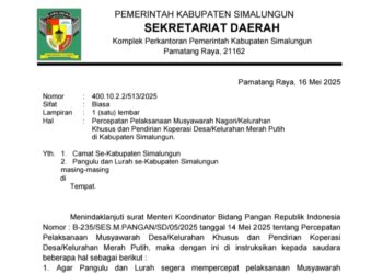 Koperasi Merah Putih Nagori Mariah Buttu Kecamatan Silou Kahean Segera Dibentuk