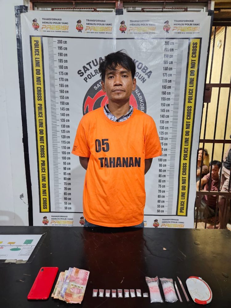 Toni Tidak Berkutik Ditangkap! Sat Narkoba Polres Simalungun Berhasil Bongkar Bandar Sabu di Gunung Maligas