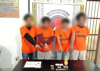 Berantas Narkoba, Polres Simalungun Tangkap Empat Pelaku di Bandar Masilam