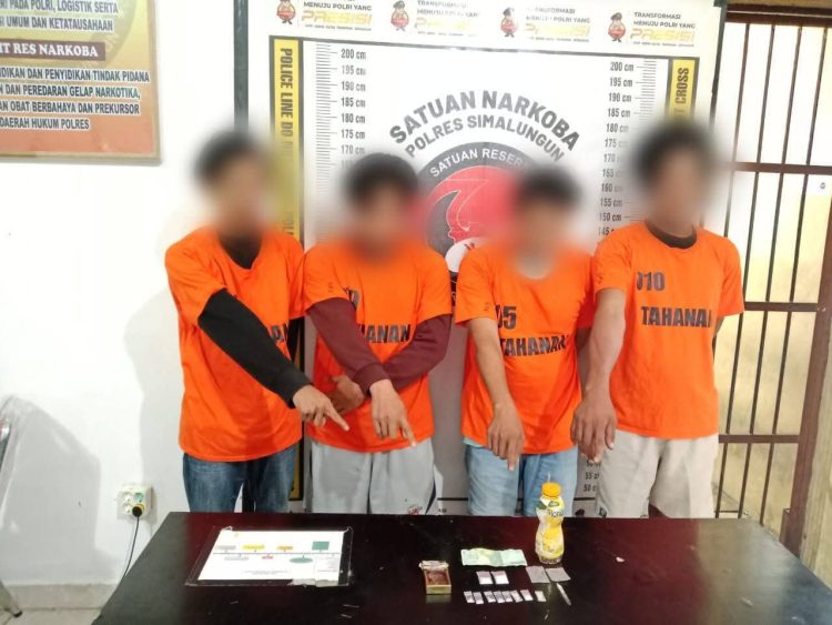 Berantas Narkoba, Polres Simalungun Tangkap Empat Pelaku di Bandar Masilam