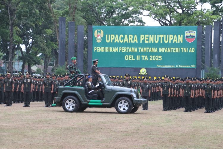 2.912 Siswa Dikmata Infanteri TNI AD Dilantik di Pematangsiantar