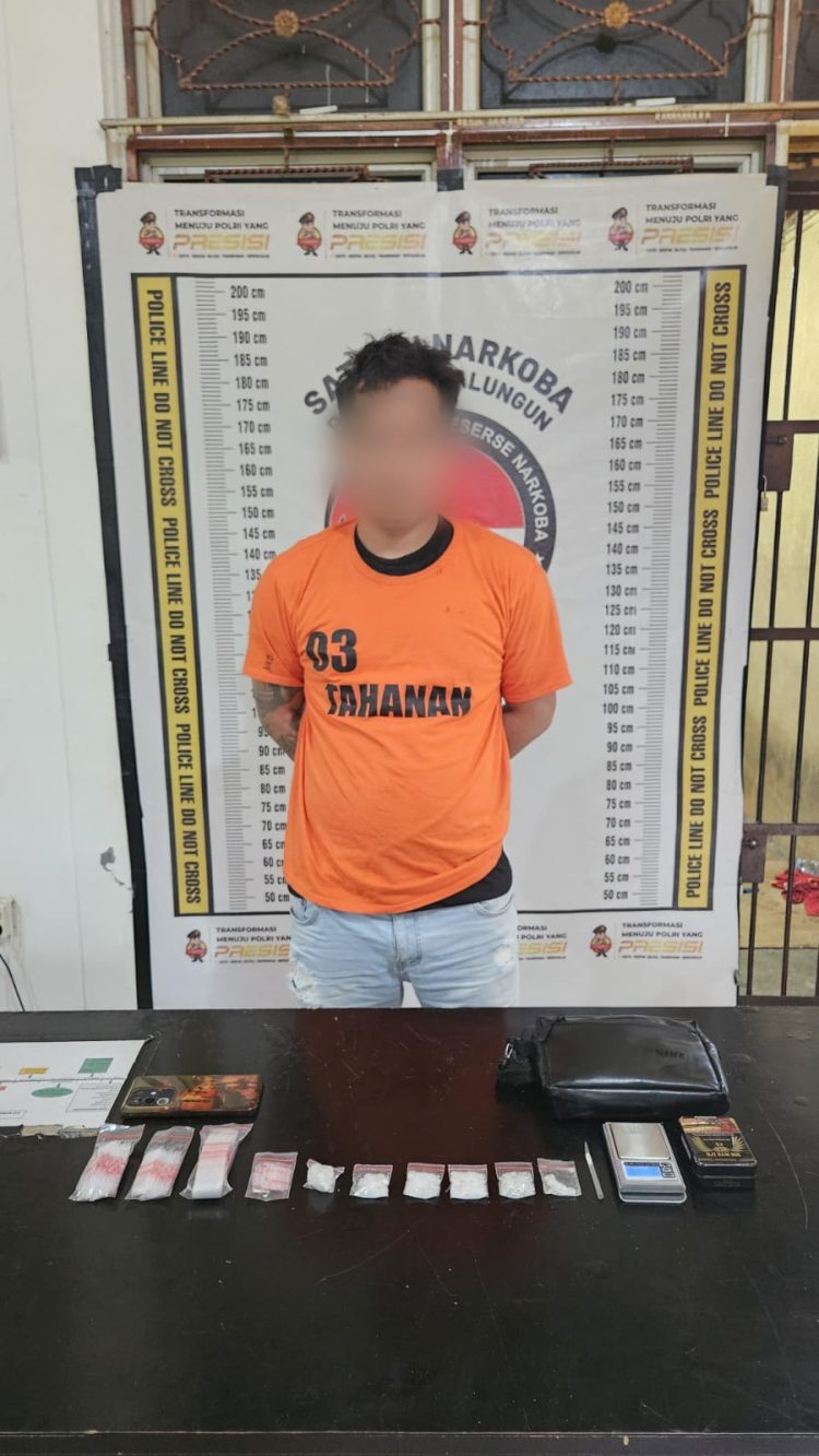 Gerebek Barak Bukit Maraja, Sat Narkoba Simalungun Sita 31 Gram Sabu dari Wiraswasta