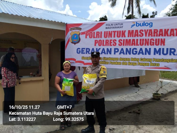 Tekan Harga Pangan, Polres Simalungun Salurkan 5 Ton Beras Murah Rp58 Ribu per 5 Kg
